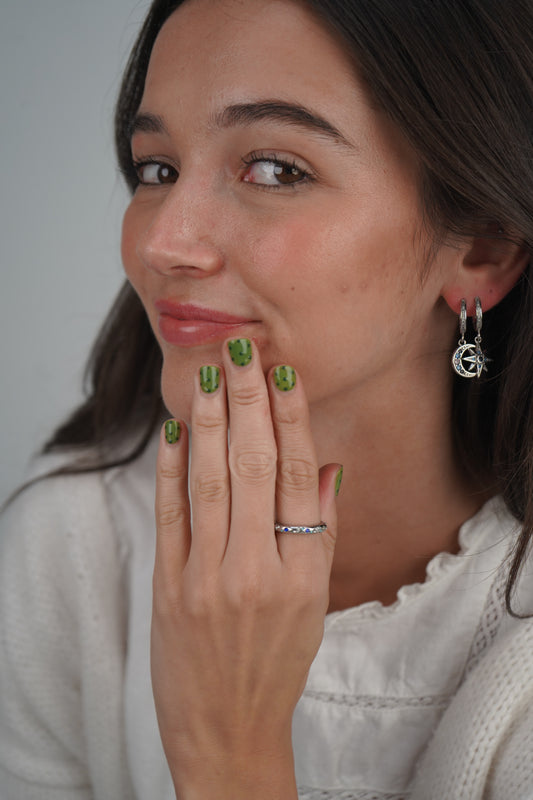 Naomie's moonshine ring in silver