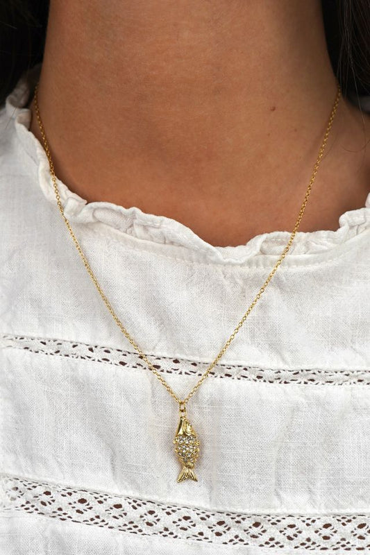 Stella's Gold Fish Necklace