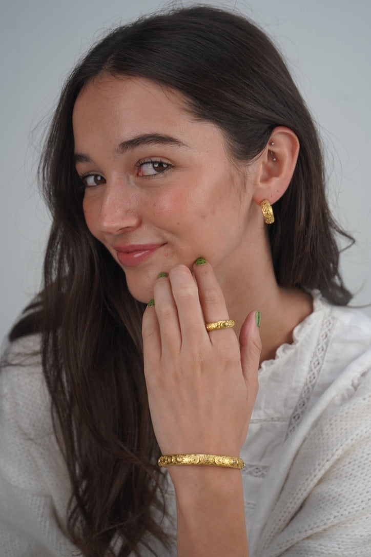 Maria's Celestial Bangle in Gold