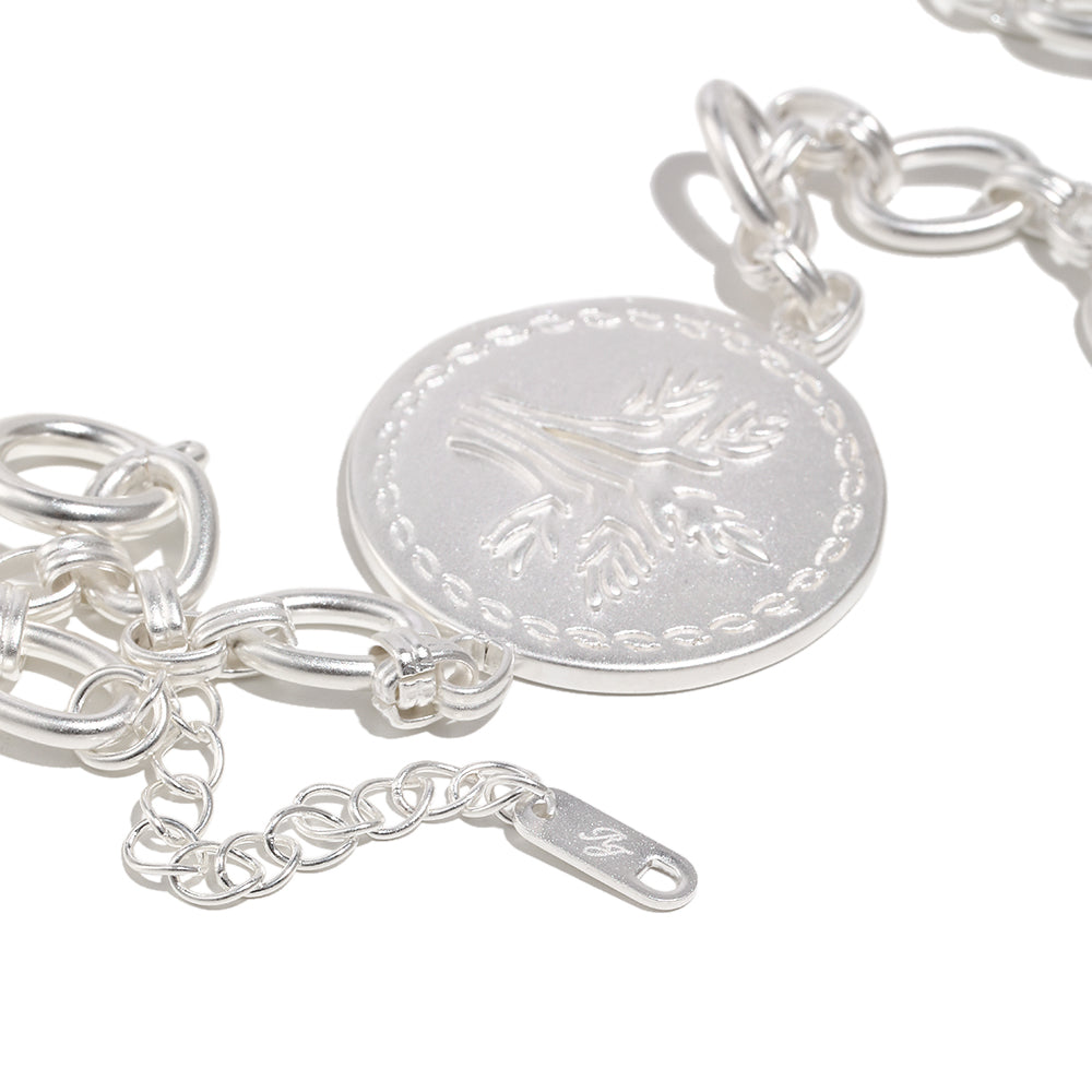 Emilie's Coin Chain In Silver