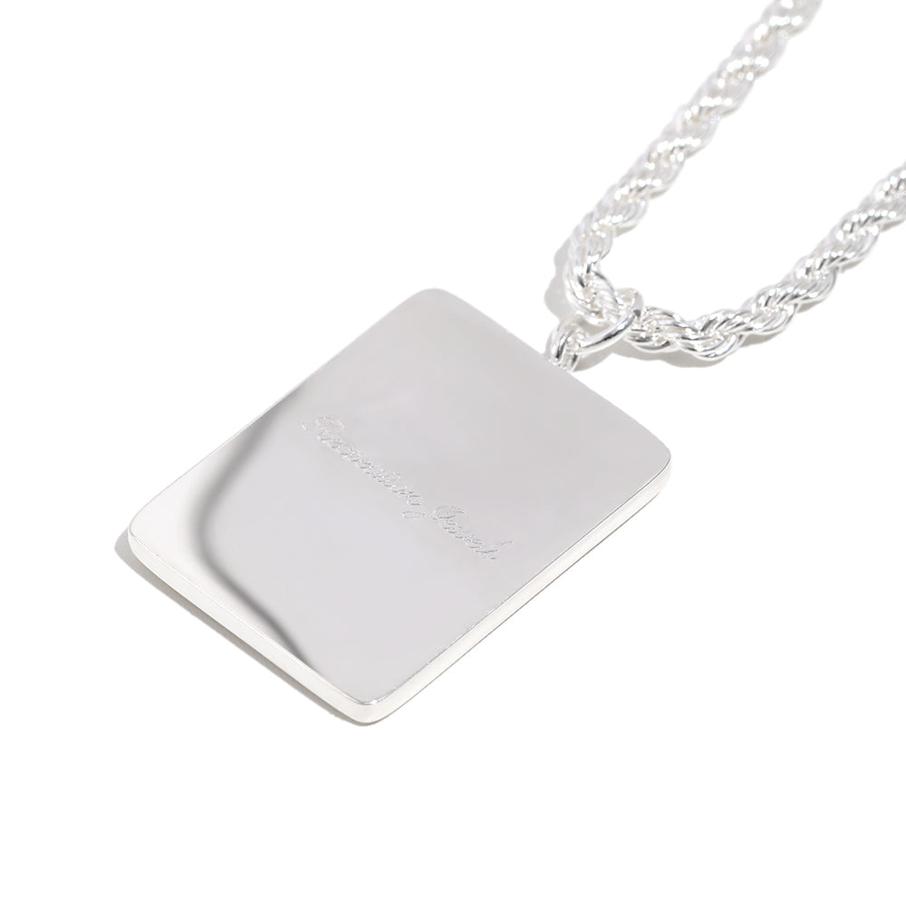 Vesper's Ace Of Clubs Necklace In Silver