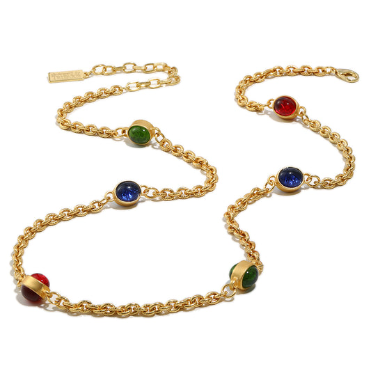 Farah's colourful gemstone chain