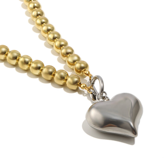Sarah's Mixed Metal Heart Necklace