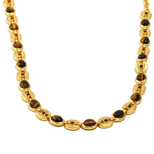 Joy's Gemstone Brown Necklace