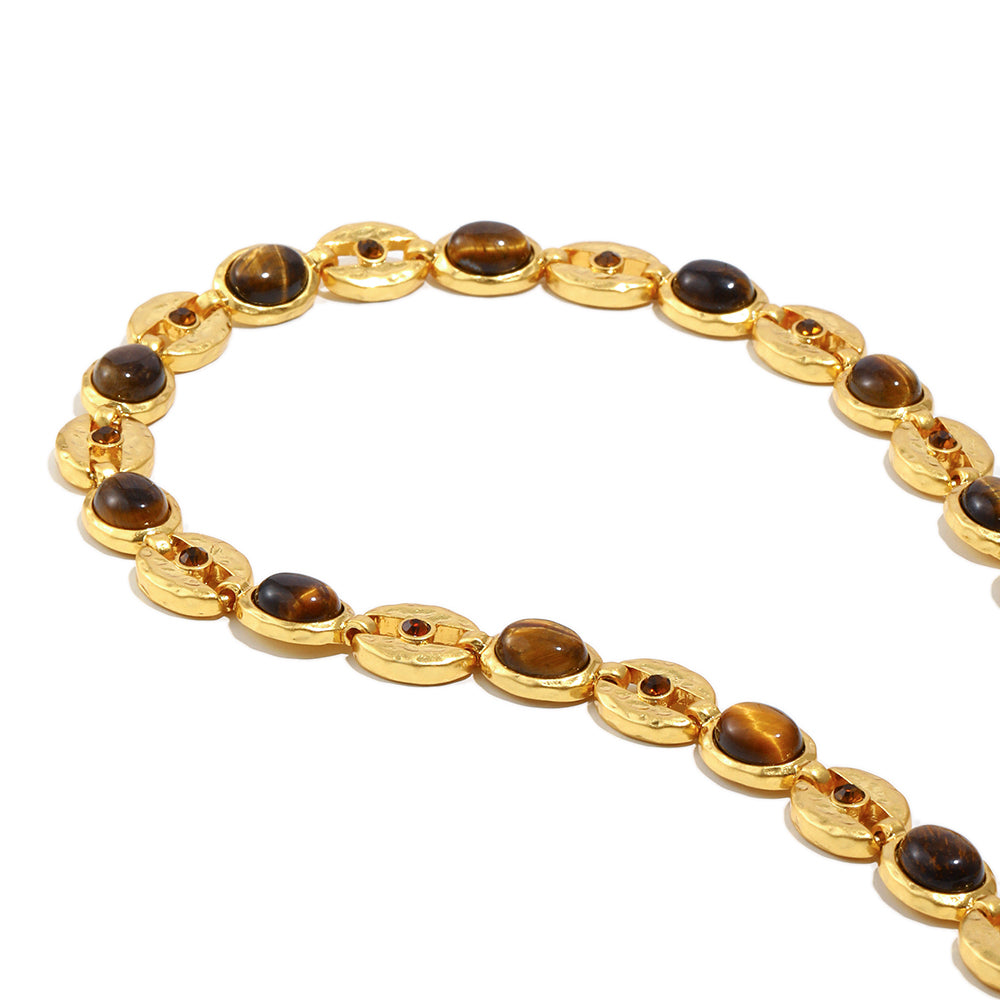 Joy's Gemstone Brown Necklace