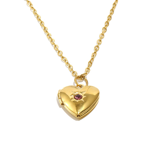 Tiana's Pink Heart Locket