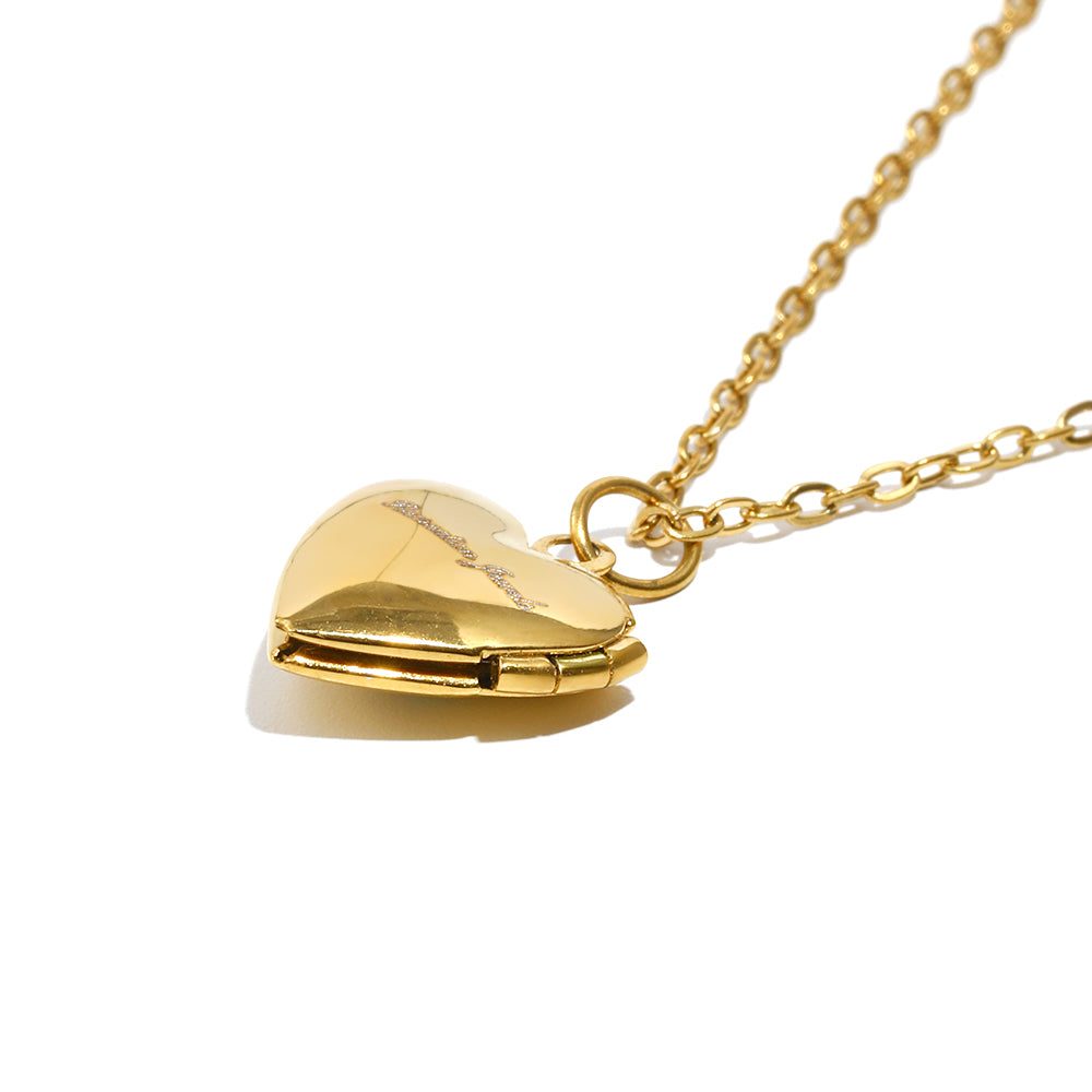 Tiana 's Light Blue Heart Locket