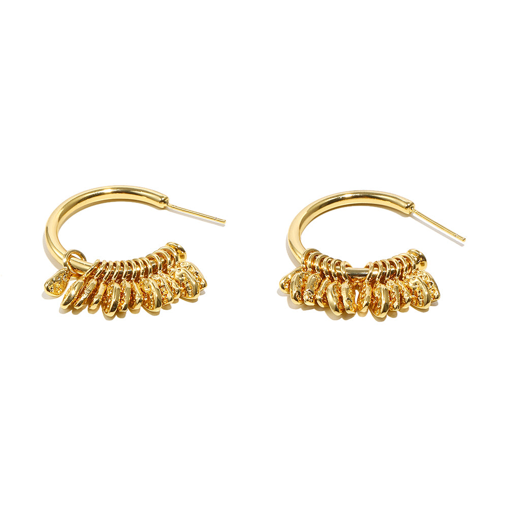 Marina’s feather hoops