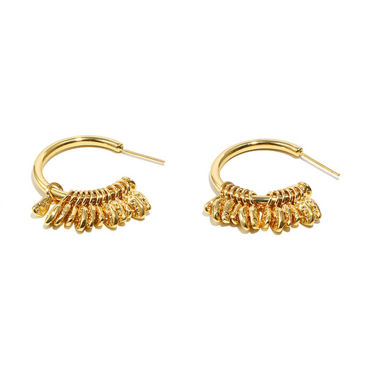 Marina’s feather hoops