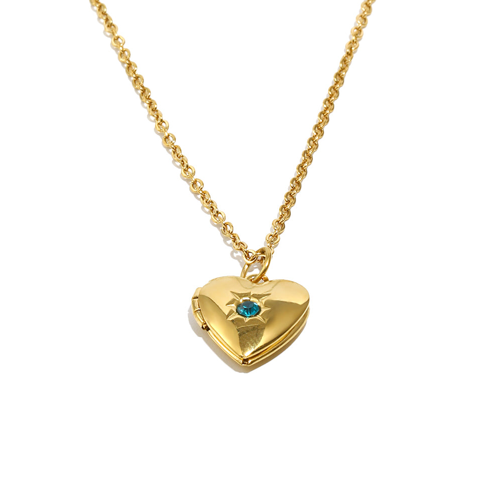 Tiana's Turquoise Heart Locket