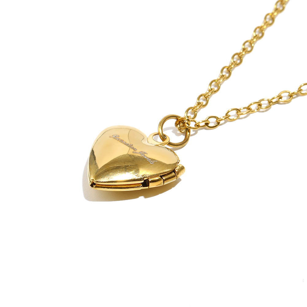 Tiana's White Heart Locket