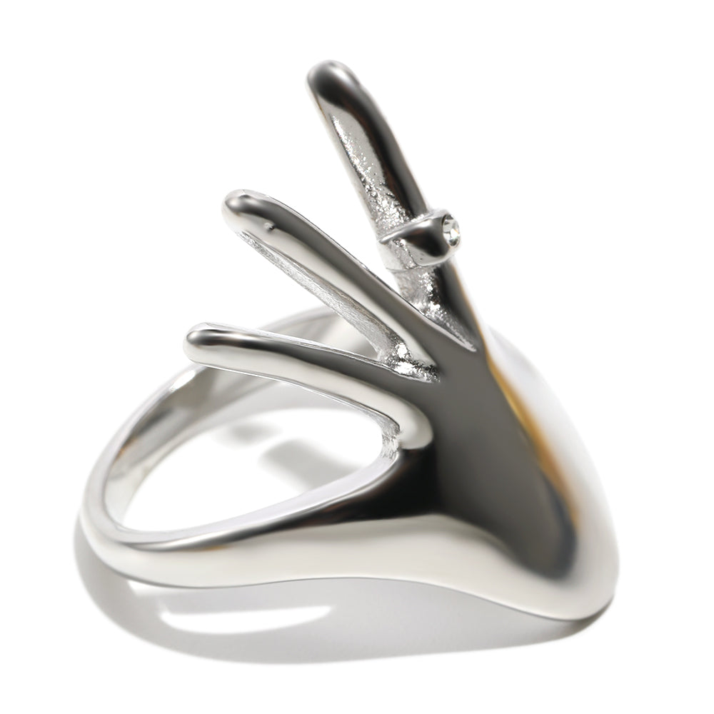 Esmerelda's Hand Ring In Silver