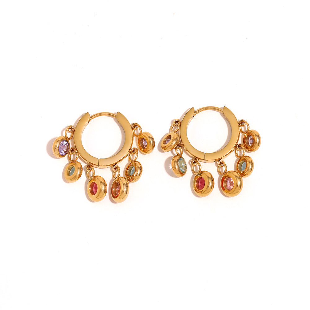 Maya’s gemstone hoops