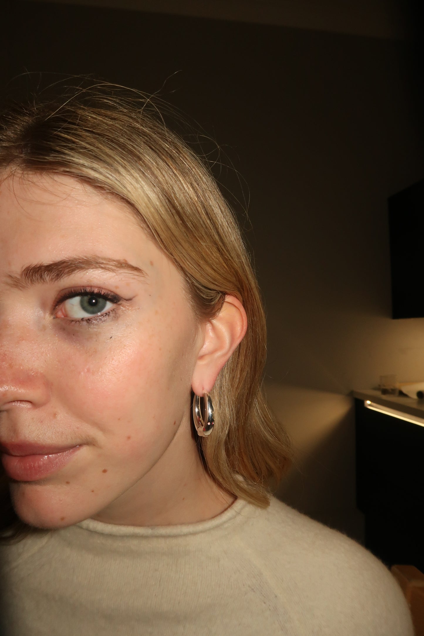 Lolita's Silver Hoops