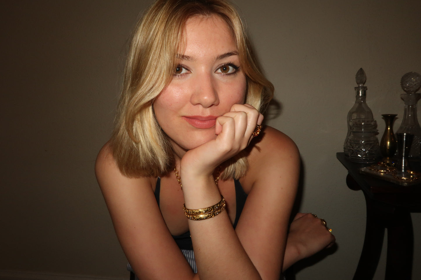 Maria's Celestial Bangle in Gold