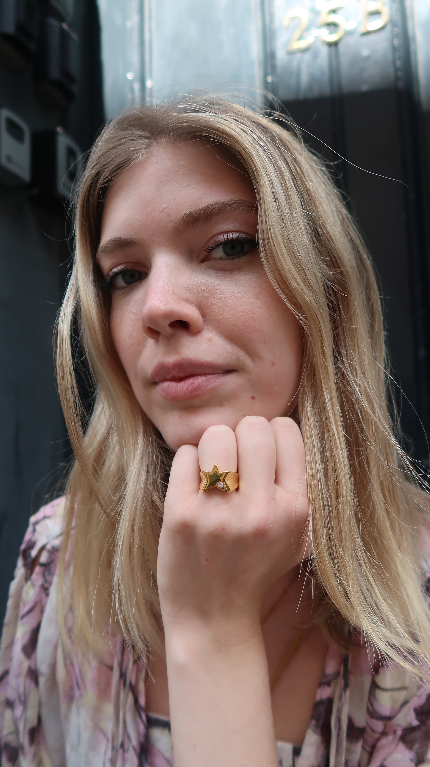 Cecily's Star Ring In Pink