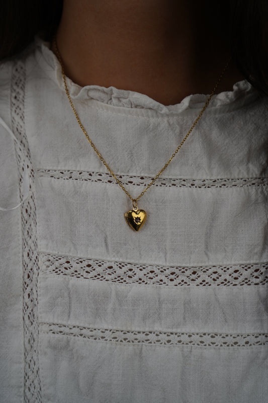 Tiana's Pink Heart Locket