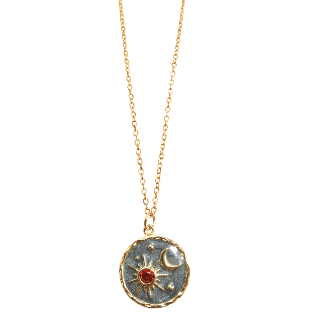 Chloe's Sun and Moon Pendant necklace