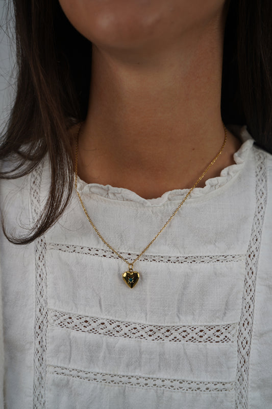 Tiana's Turquoise Heart Locket