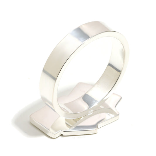 Vesper’s Playing Card Ring in Silver