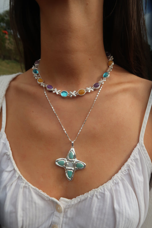 Irene's Silver Cross Necklace