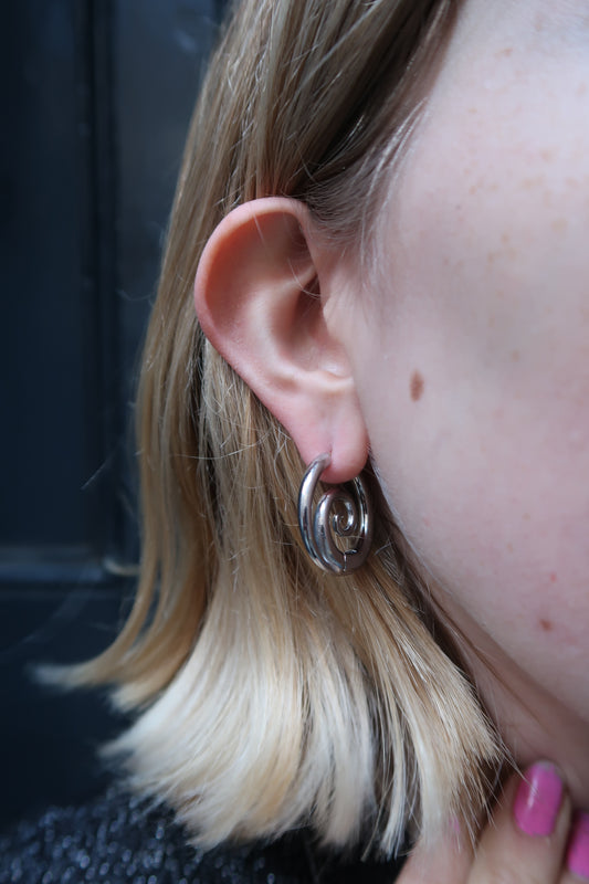 Tilly’s silver swirl earrings