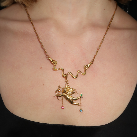 The Cupid Charm in gold