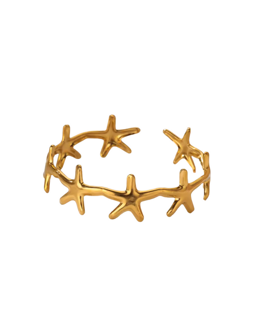 Violet's Star Bangle in Gold