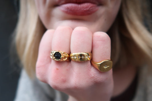 Paige’s gemstone gold ring