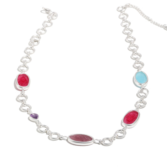 Etta’s Charm Necklace in Silver