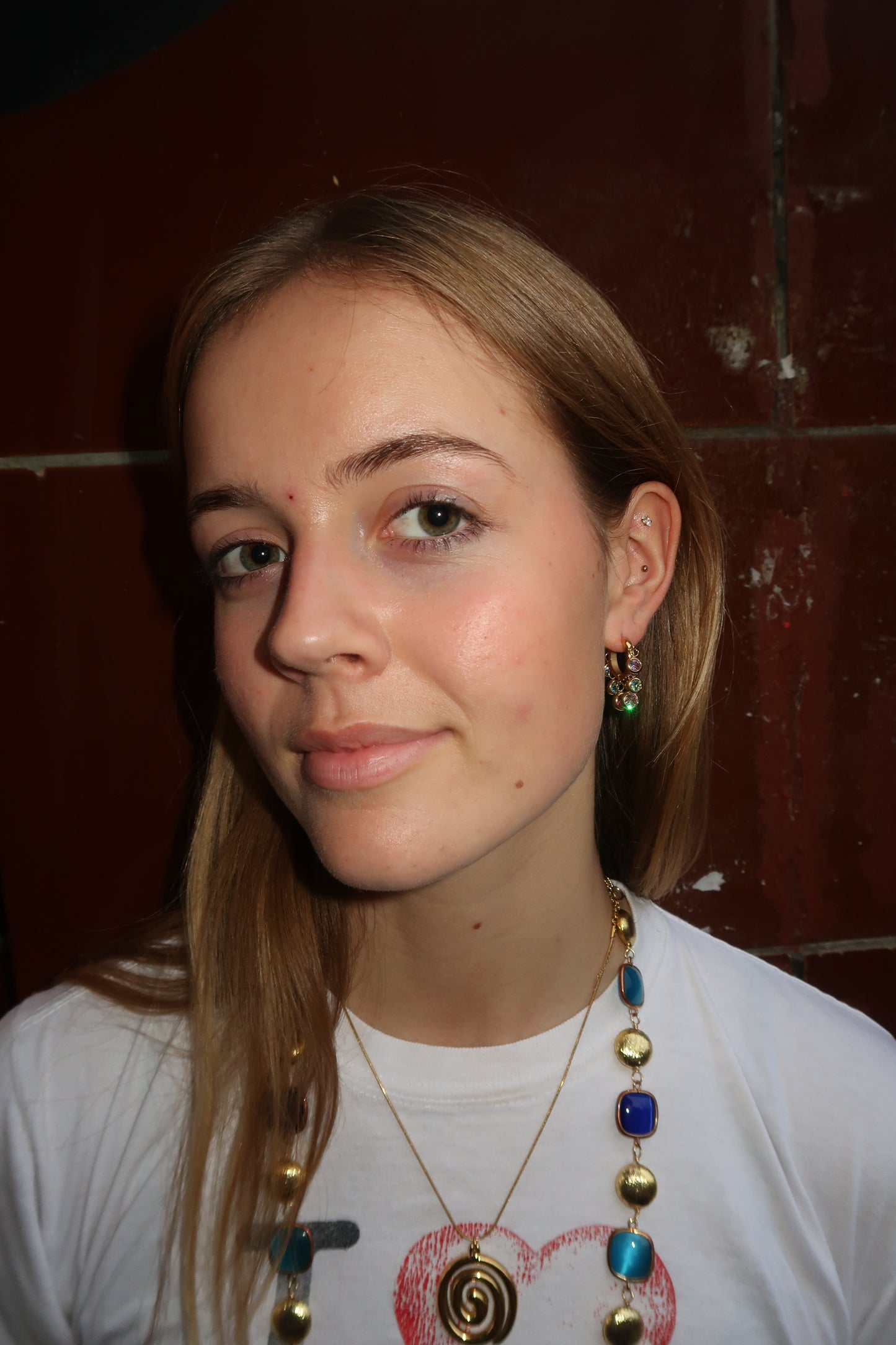 Maya’s gemstone hoops