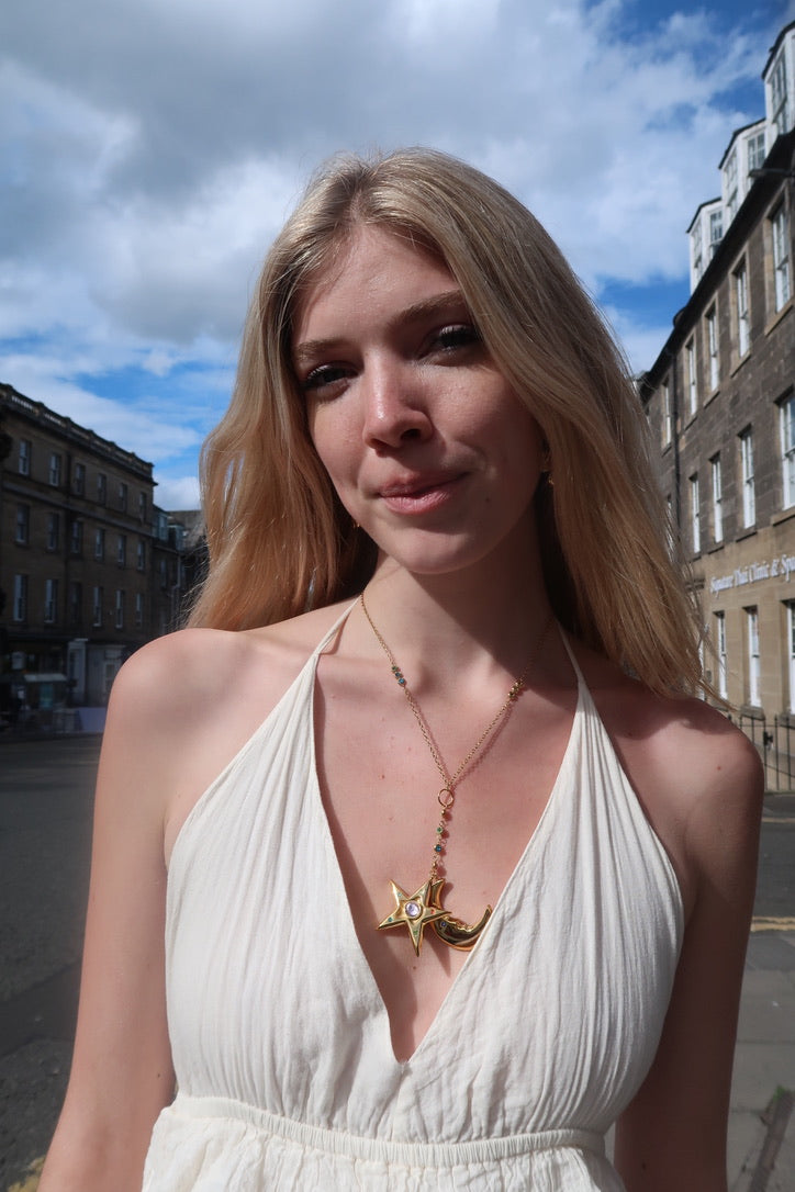 Cecily’s Moon and Star Necklace