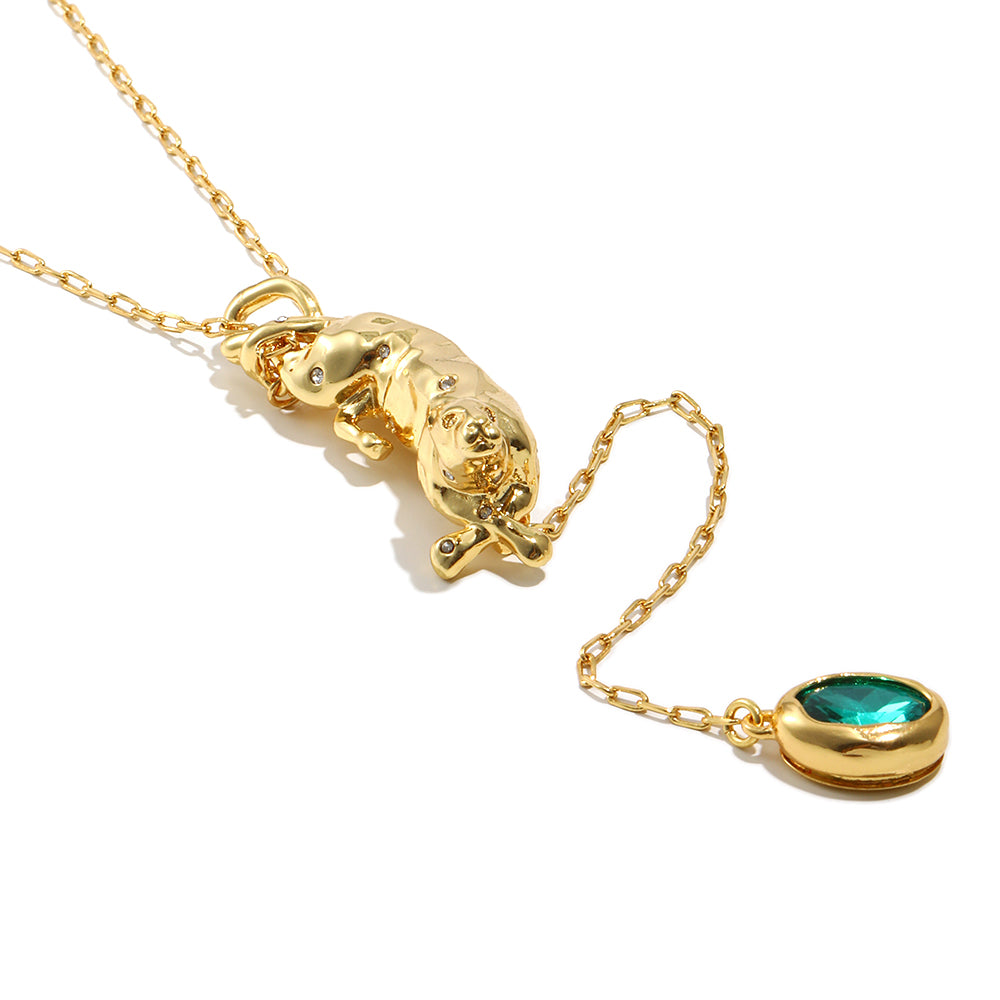 Mia’s droplet gemstone necklace