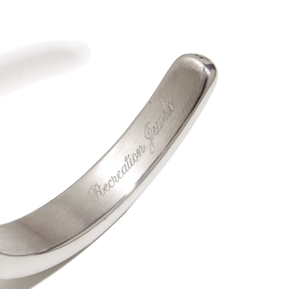 Florence’s Green Bangle In Silver