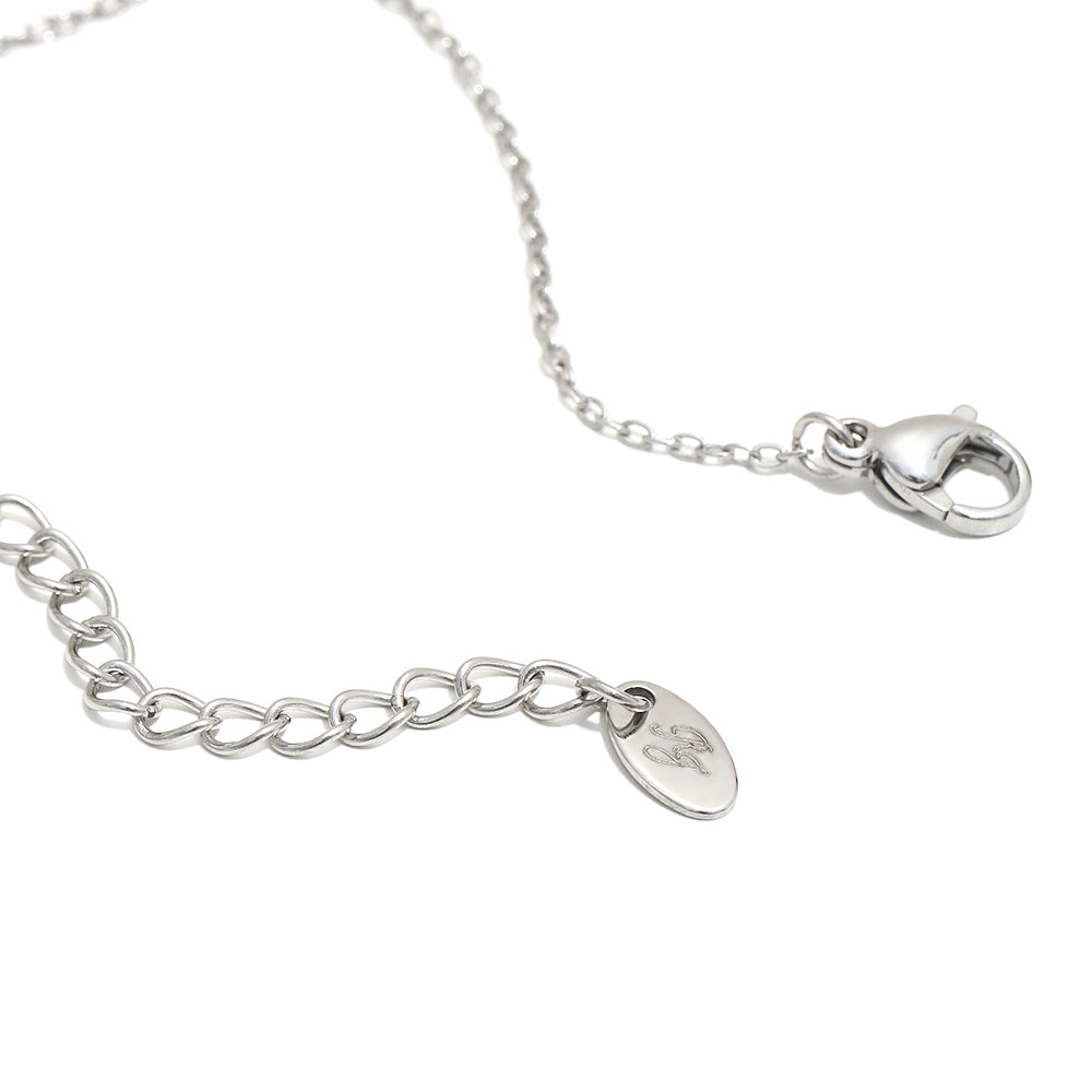 Viola’s Red Heart Necklace in Silver