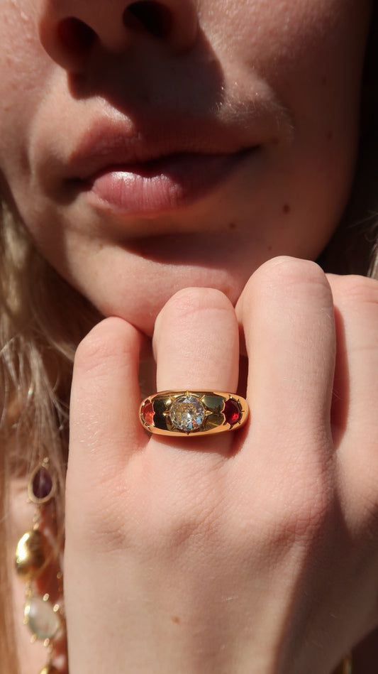 Sophie's Red Gemstone Ring