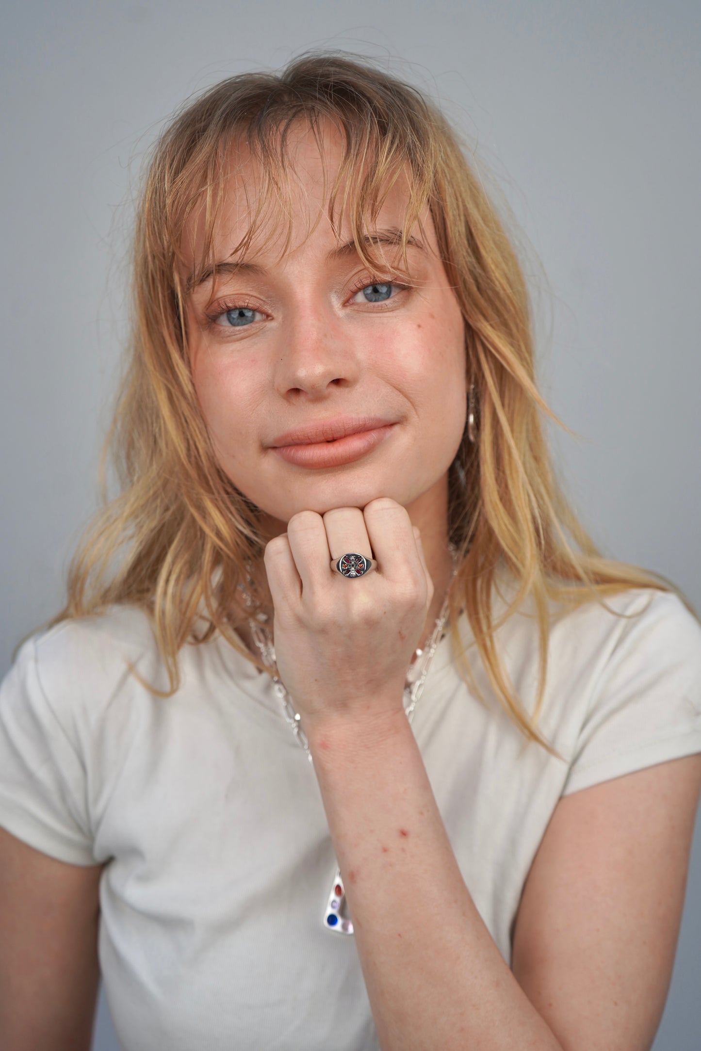 Ruby's Signet ring in silver