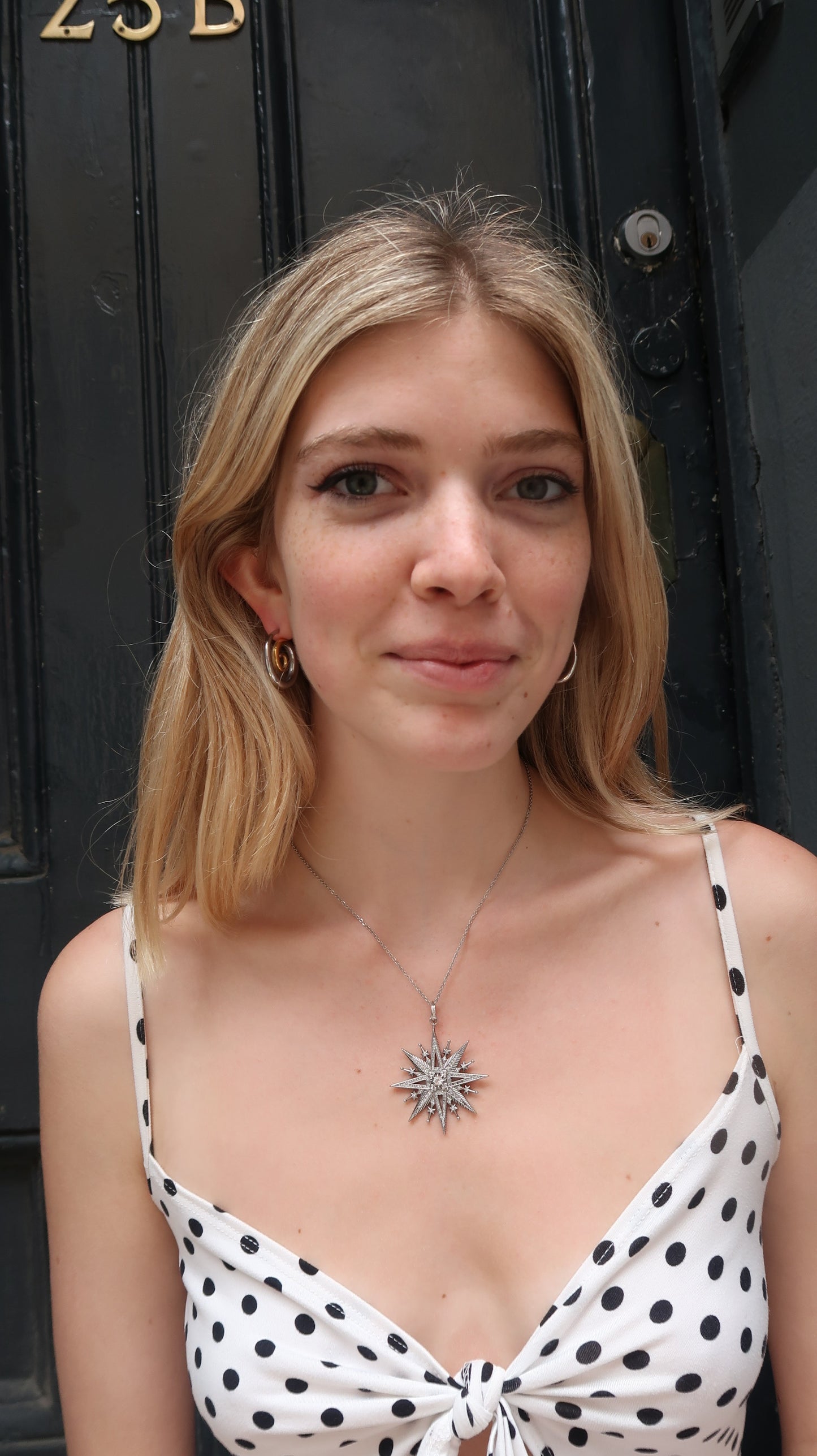 Emilie’s star necklace in silver