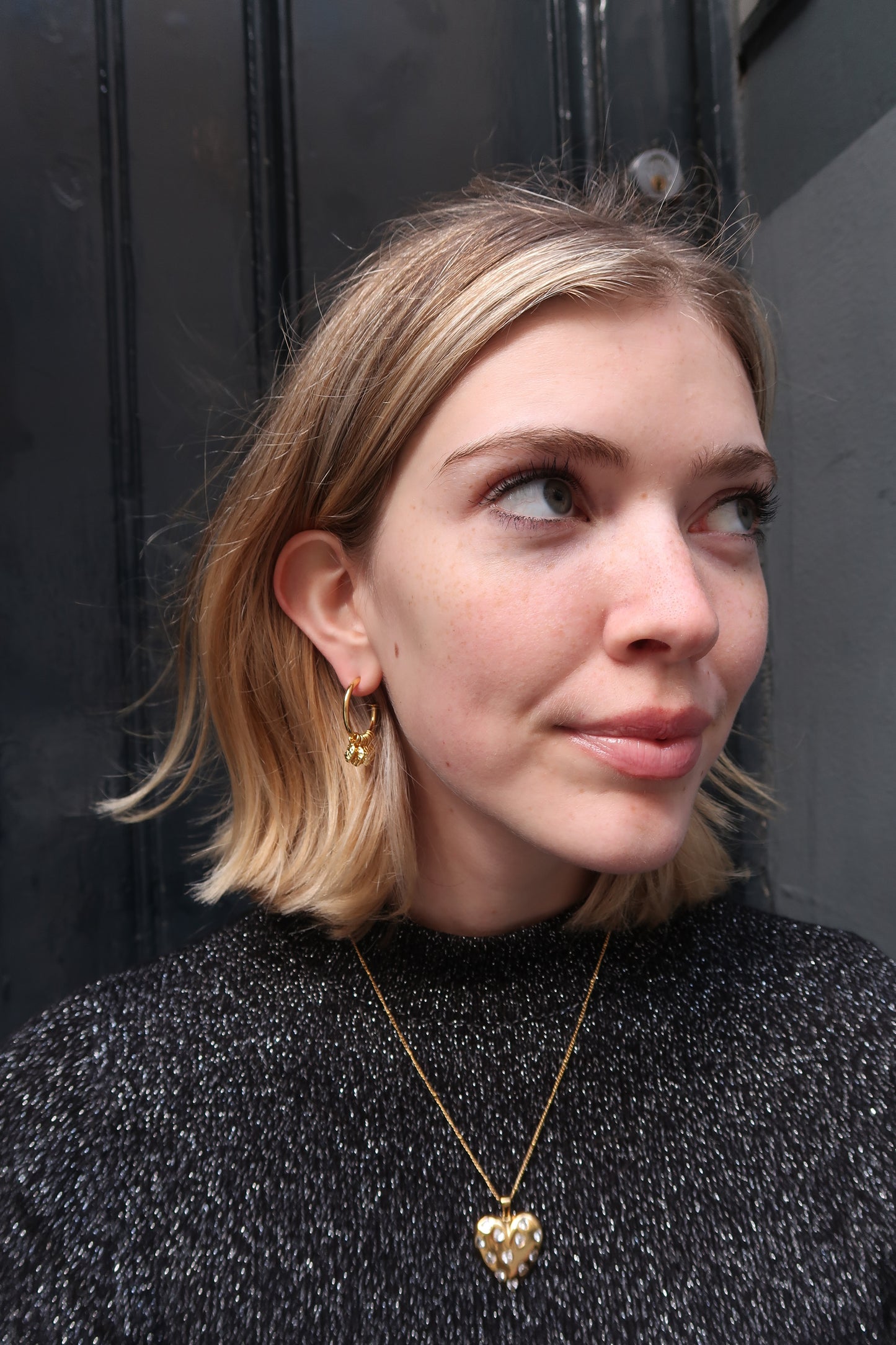 Marina’s feather hoops