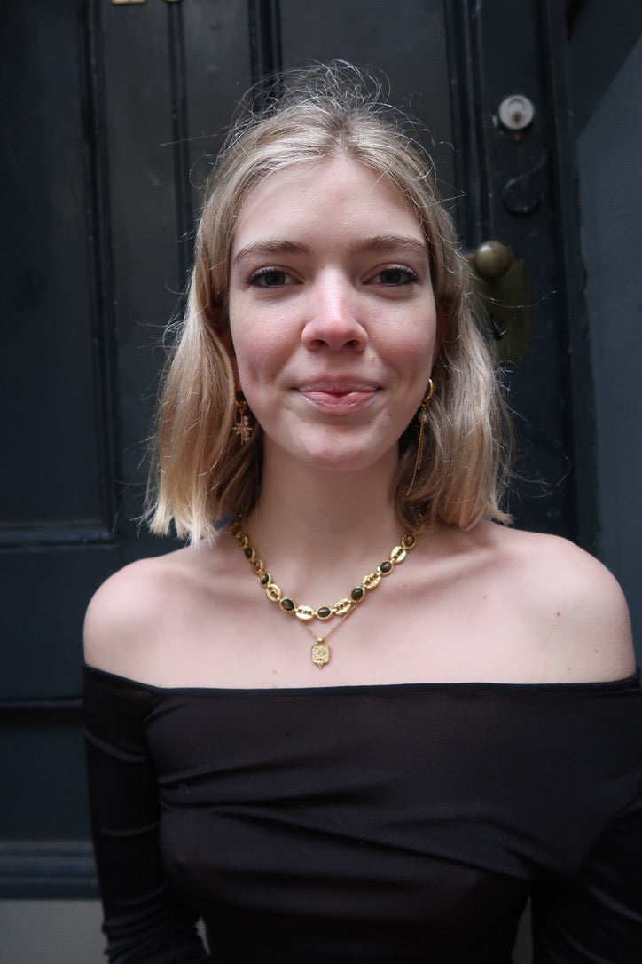 Joy's Gemstone Brown Necklace