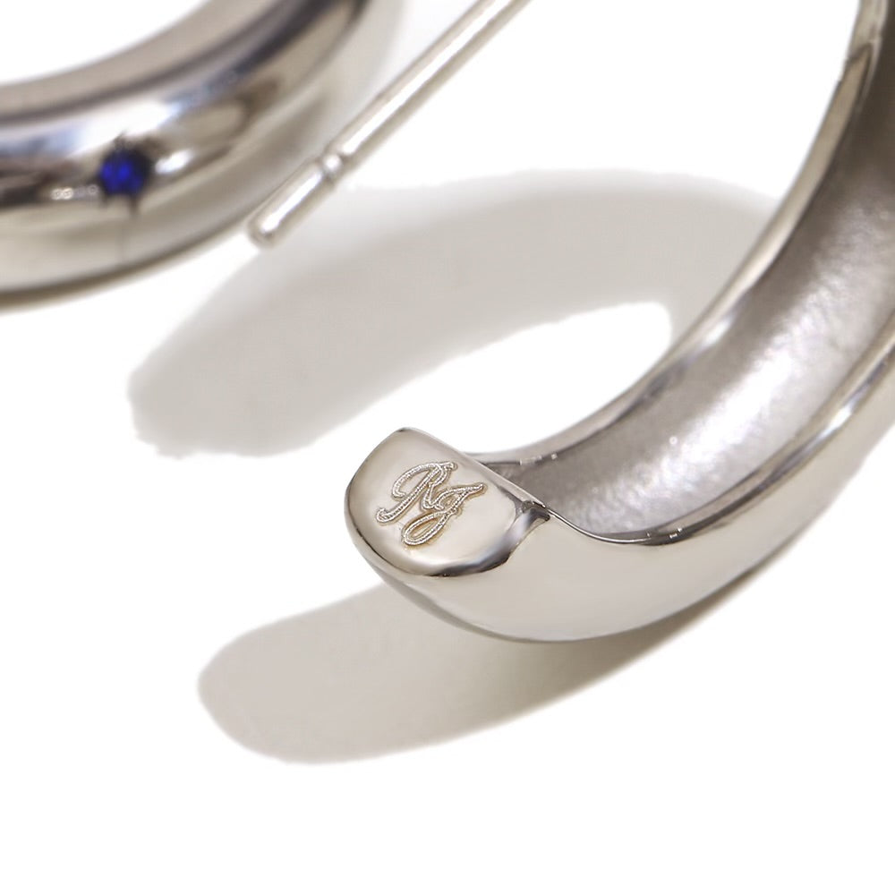 Sophie’s Star Hoops In Silver