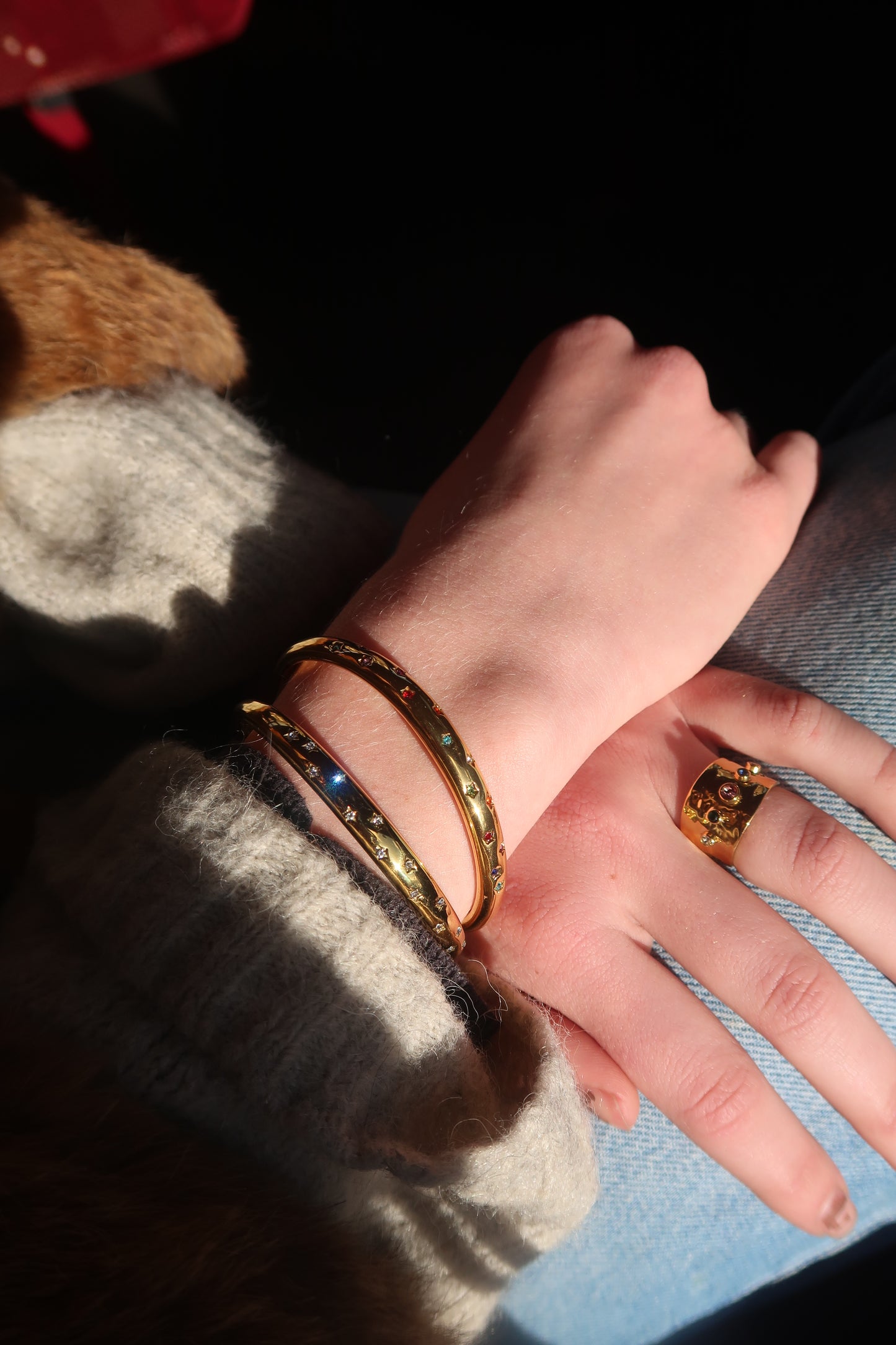 Eloise's Star Bangle in white