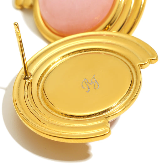 Freya's Rose Quartz Earrings