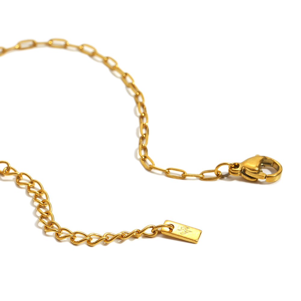 Amelie's Pearl Charm Necklace in Red