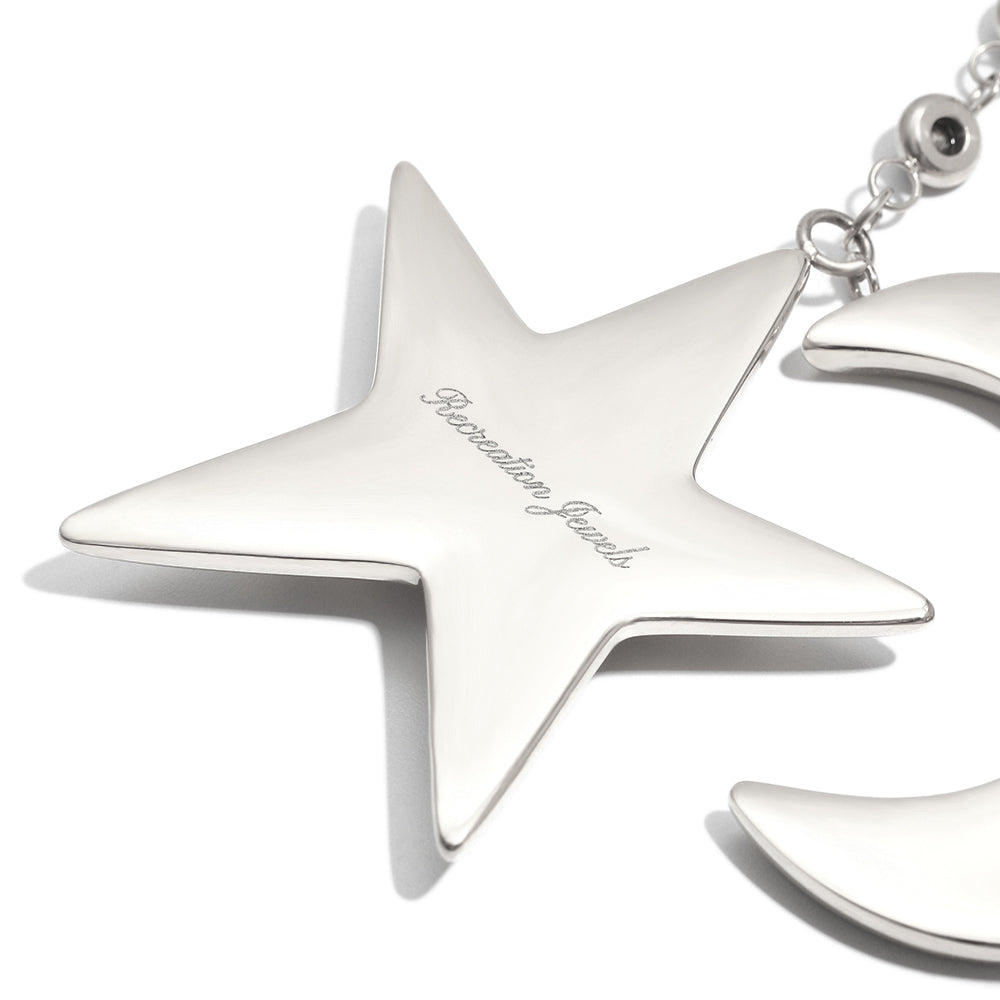 Cecily's Star Necklace In Silver