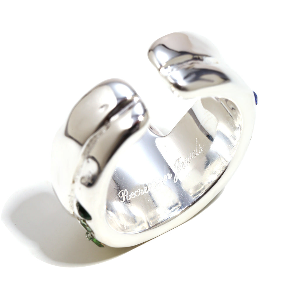 Paloma’s Green Ring In Silver