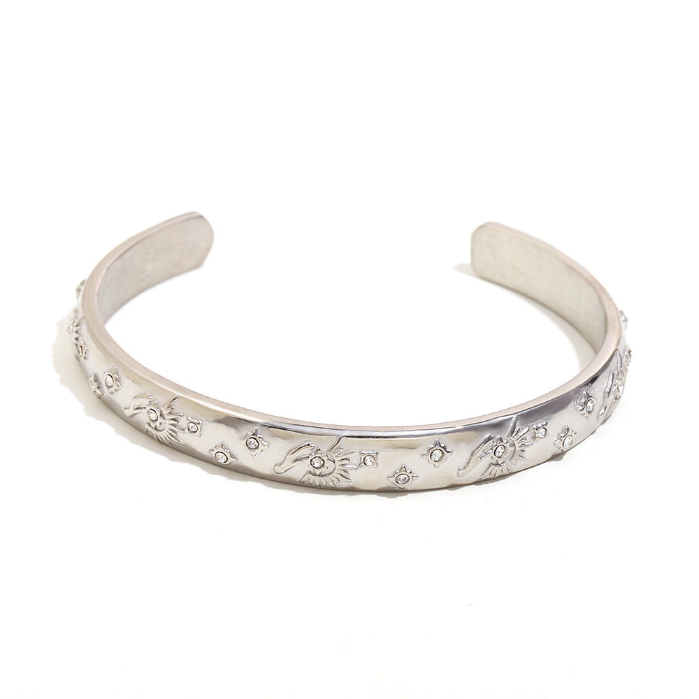 Phoenix Rising Bangle in Silver