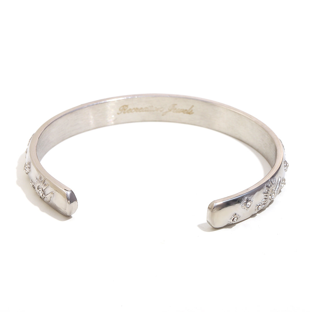 Phoenix Rising Bangle in Silver