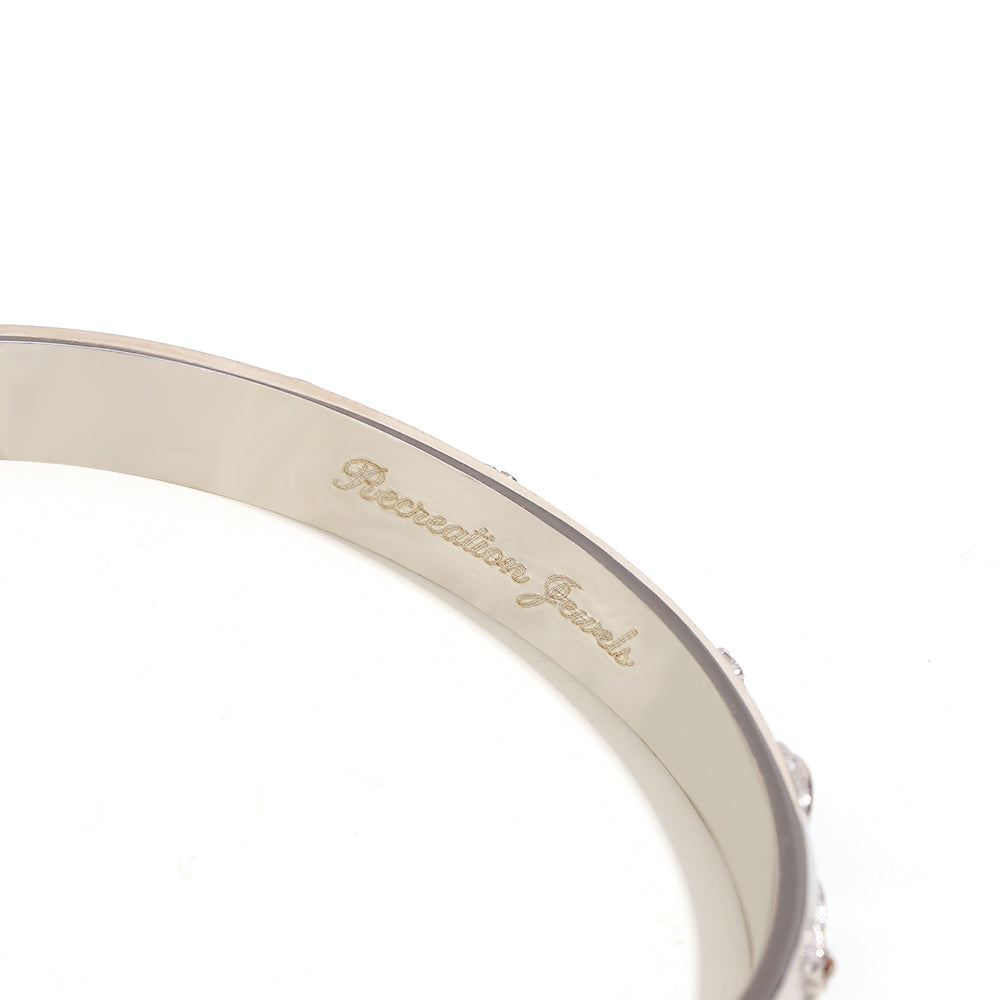 Andrea's Moon Bangle in Silver