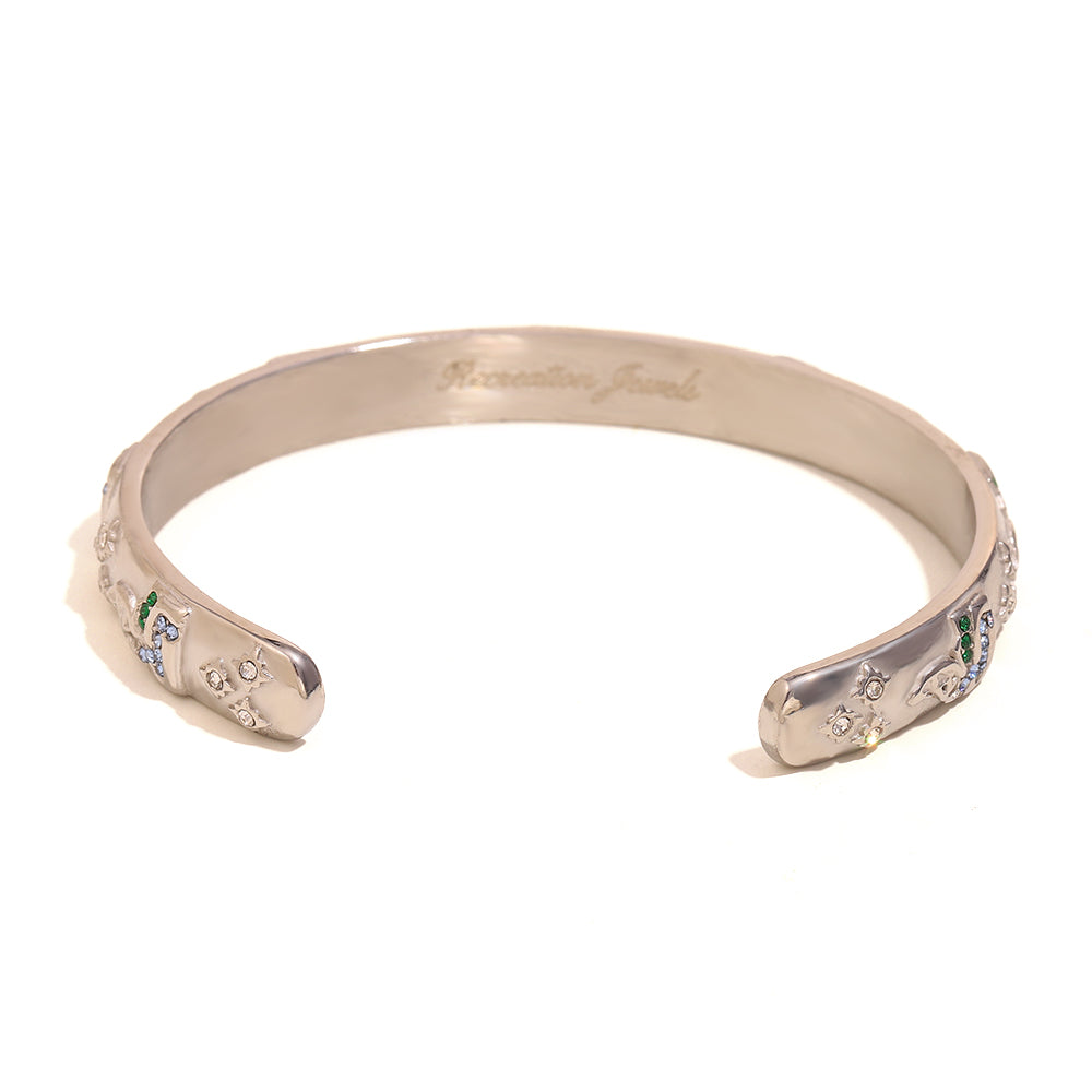Francesca's Fortuna Bangle in Silver